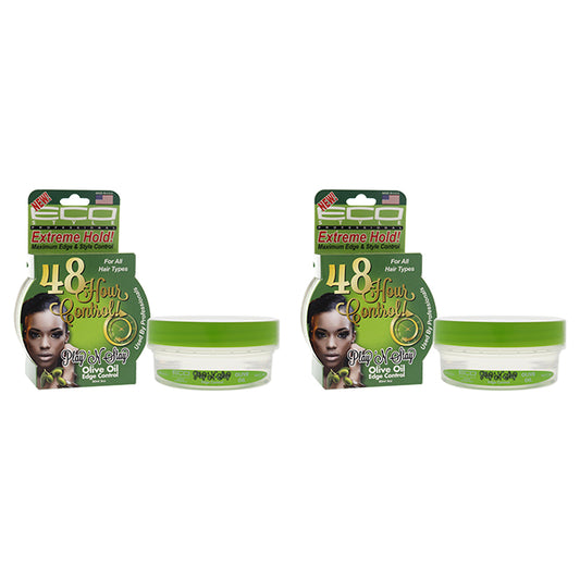 Playn Stay Edge Control Gel - Olive Oil by Ecoco for Unisex - 3 oz Gel - Pack of 2