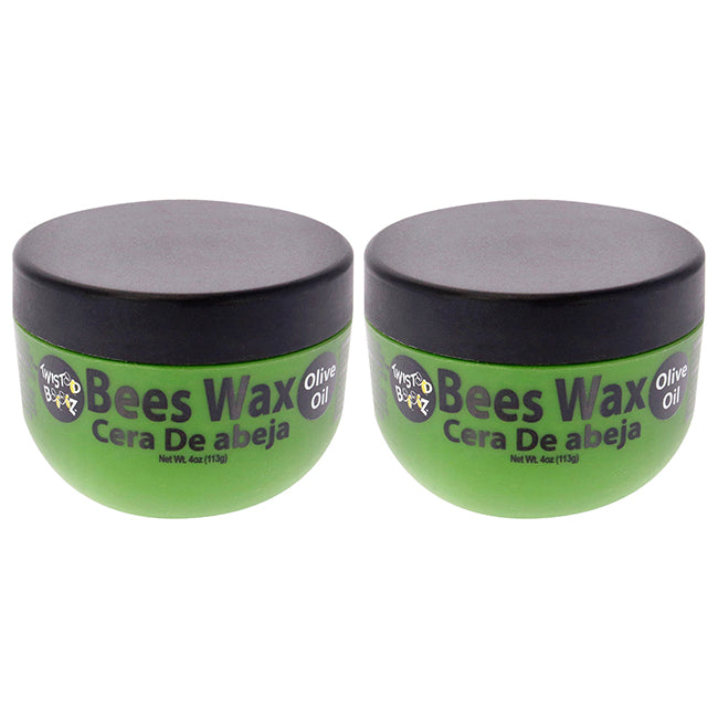 Twisted Bees Wax - Olive Oil by Ecoco for Unisex - 4 oz Wax - Pack of 2