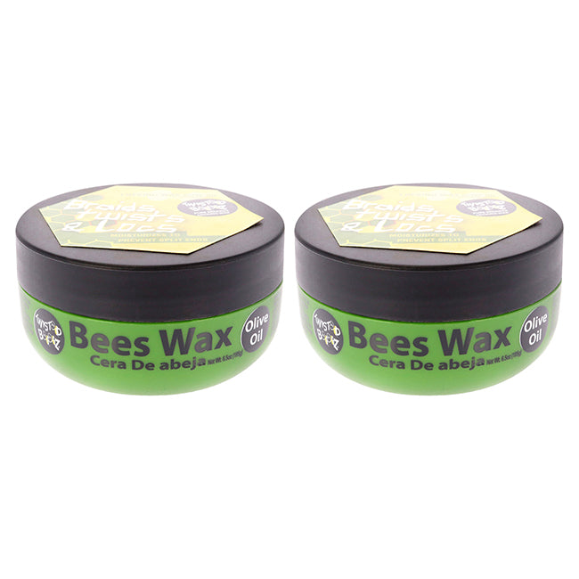 Twisted Bees Wax - Olive Oil by Ecoco for Unisex - 6.5 oz Wax - Pack of 2