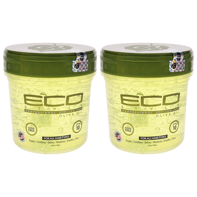 Eco Style Gel - Olive Oil by Ecoco for Unisex - 16 oz Gel - Pack of 2