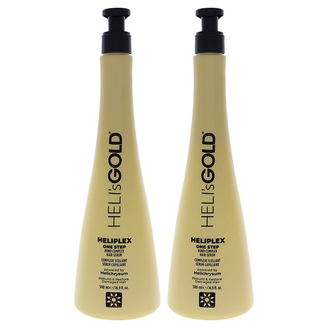 Heliplex One Step Hair Serum by Helis Gold for Unisex - 16.9 oz Serum - Pack of 2
