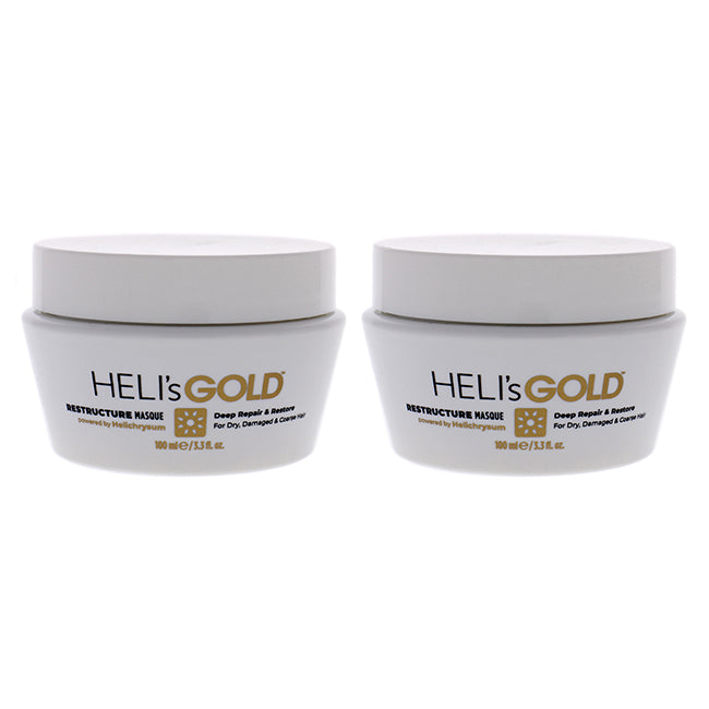 Restructure Masque by Helis Gold for Unisex - 3.3 oz Masque - Pack of 2