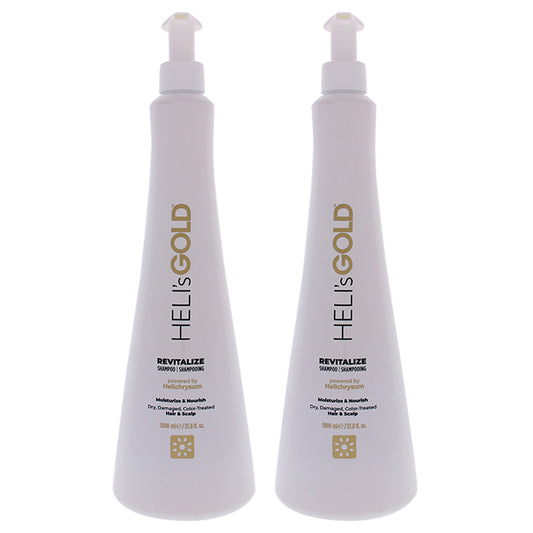 Revitalize Shampoo by Helis Gold for Unisex - 33.8 oz Shampoo - Pack of 2