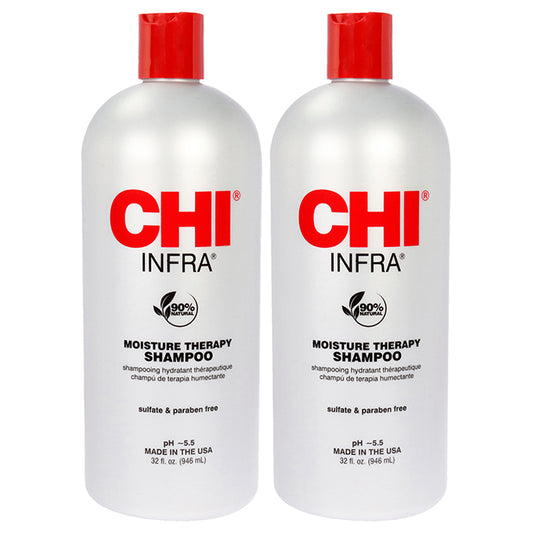 Moisture Therapy Infra Shampoo by CHI for Unisex - 32 oz Shampoo - Pack of 2
