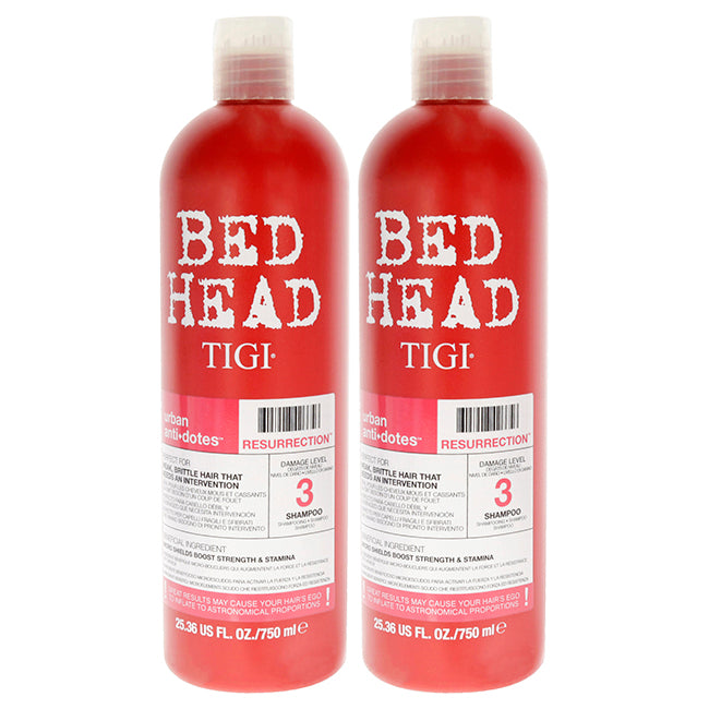 Bed Head Urban Antidotes Resurrection Shampoo by TIGI for Unisex - 25.36 oz Shampoo - Pack of 2