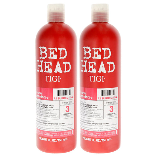 Bed Head Urban Antidotes Resurrection Shampoo by TIGI for Unisex - 25.36 oz Shampoo - Pack of 2