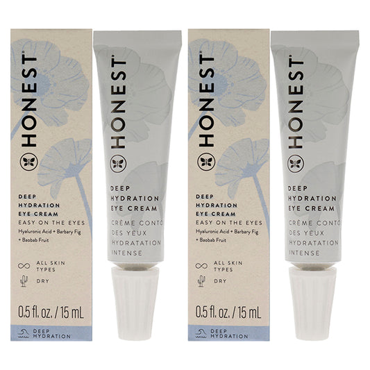 Deep Hydration Eye Cream by Honest for Women - 0.5 oz Cream - Pack of 2