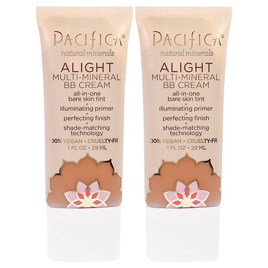 Alight Multi-Mineral BB Cream - 3 Dark by Pacifica for Women - 1 oz Makeup - Pack of 2