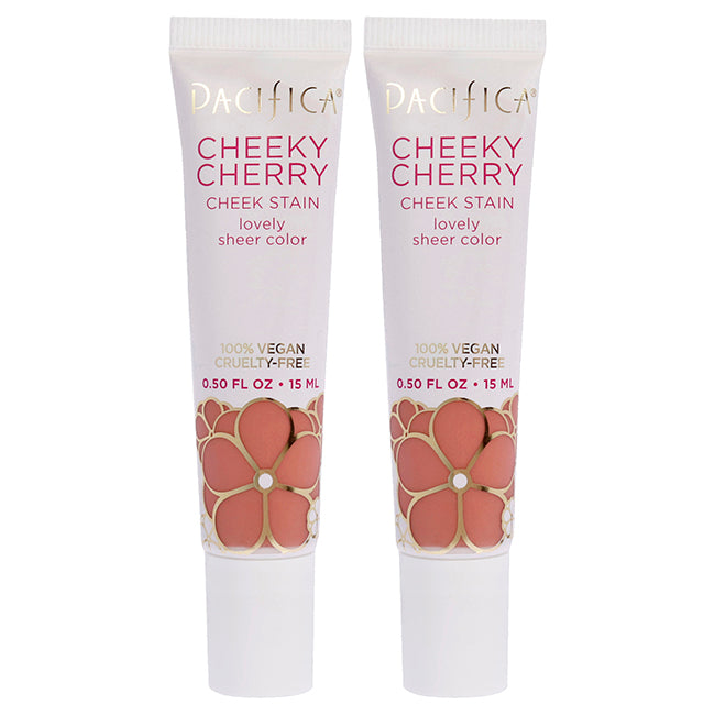Cheeky Cherry Cheek Stain - Cherry Baby by Pacifica for Women - 0.5 oz Blush - Pack of 2