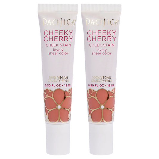Cheeky Cherry Cheek Stain - Cherry Baby by Pacifica for Women - 0.5 oz Blush - Pack of 2