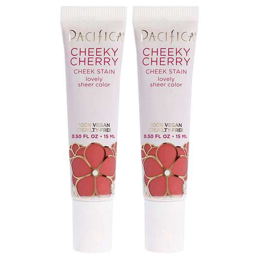 Cheeky Cherry Cheek Stain - Wild Cherry by Pacifica for Women - 0.5 oz Blush - Pack of 2