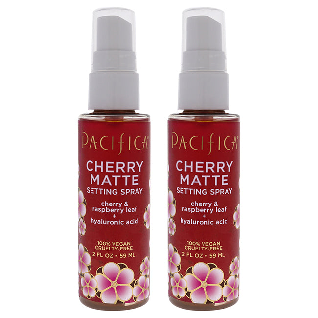 Cherry Matte Setting Spray by Pacifica for Women - 2 oz Setting Spray - Pack of 2