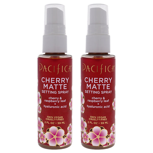 Cherry Matte Setting Spray by Pacifica for Women - 2 oz Setting Spray - Pack of 2