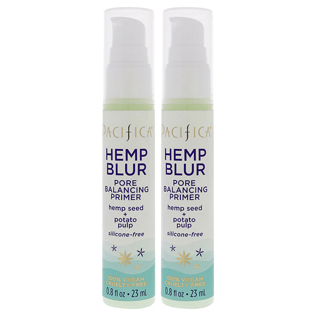 Hemp Blur Pore Balancing Primer by Pacifica for Women - 0.8 oz Primer - Pack of 2