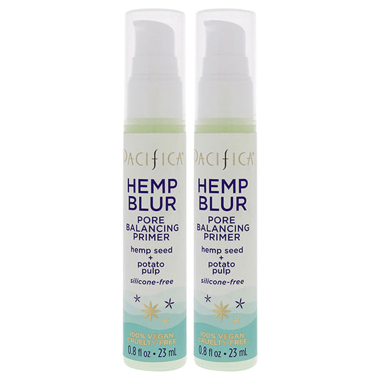 Hemp Blur Pore Balancing Primer by Pacifica for Women - 0.8 oz Primer - Pack of 2