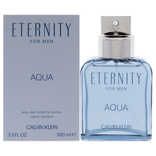 Eternity Aqua by Calvin Klein for Men - 3.3 oz EDT Spray