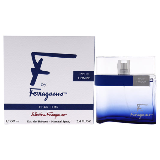 F by Ferragamo Free Time by Salvatore Ferragamo for Men - 3.4 oz EDT Spray