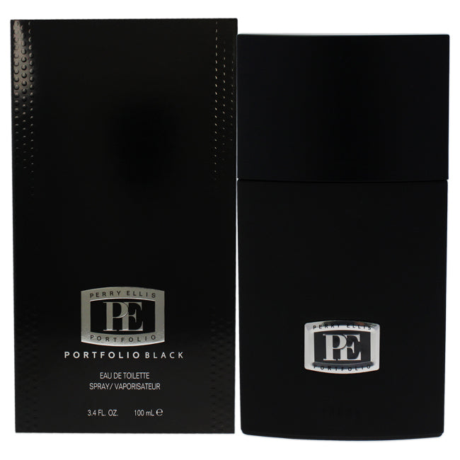 Portfolio Black by Perry Ellis for Men - 3.4 oz EDT Spray