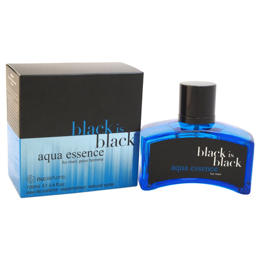 Black is Black Aqua Essence by Nuparfums for Men - 3.4 oz EDT Spray