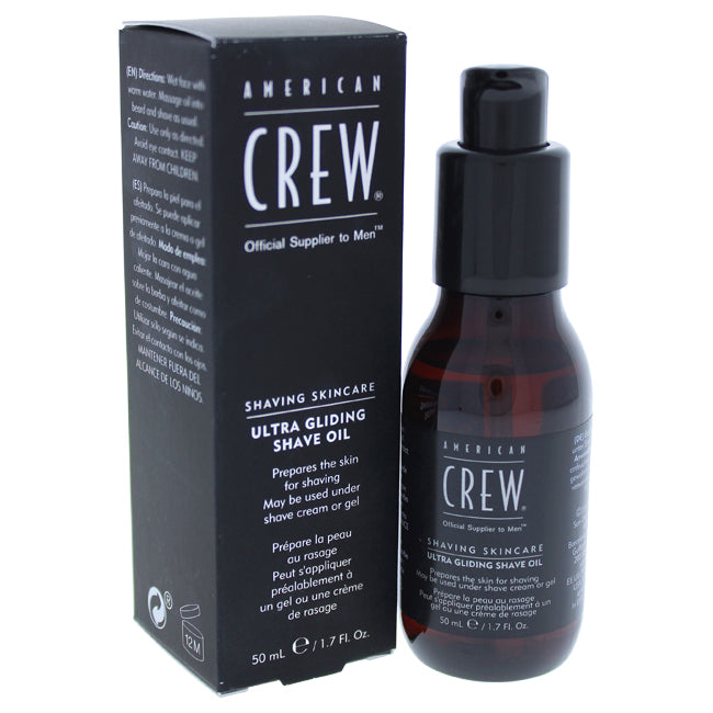 Ultra Gliding Shave Oil by American Crew for Men - 1.7 oz Shave Oil