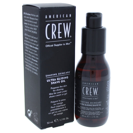Ultra Gliding Shave Oil by American Crew for Men - 1.7 oz Shave Oil