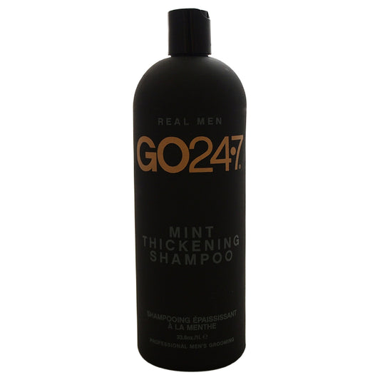 Real Men Mint Thickening Shampoo by GO247 for Men - 33.8 oz Shampoo