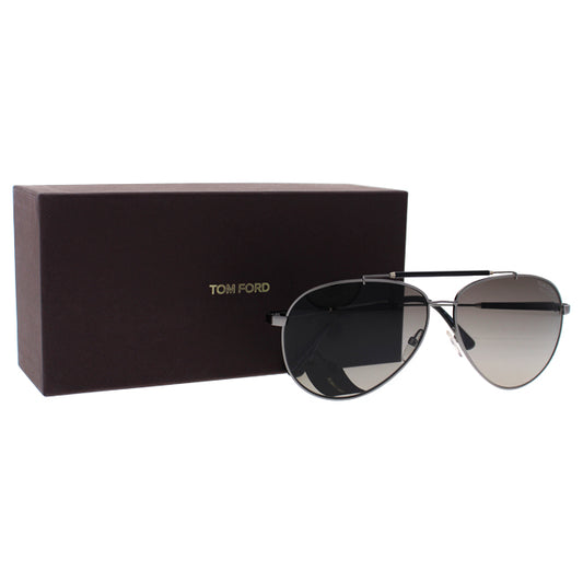 FT0378 10D Rick - Gunmetal Polarized by Tom Ford for Men - 62-13-140 mm Sunglasses