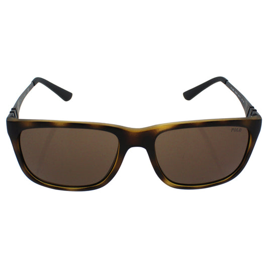Polo Ralph Lauren PH 4088 5182-73 - Matte Dark Havana-Brown by Ralph Lauren for Men - 55-17-145 mm Sunglasses