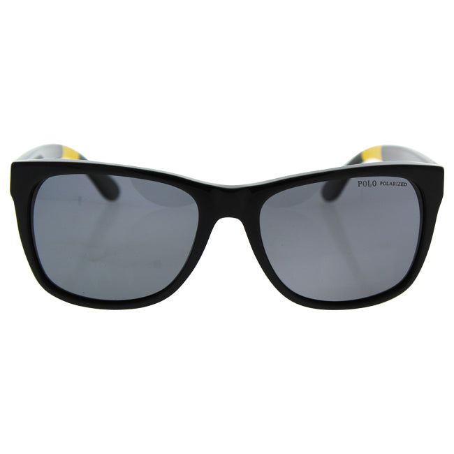 Polo Ralph Lauren PH 4106 556781 Black Gray Polarized by Ralph Lauren for Men - 57-18-145 mm Sunglasses