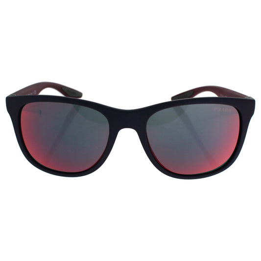 Prada SPS 03O UBX-9Q1 - Shot Grey Rubber-Dark Grey-Blue Red by Prada for Men - 55-18-140 mm Sunglasses