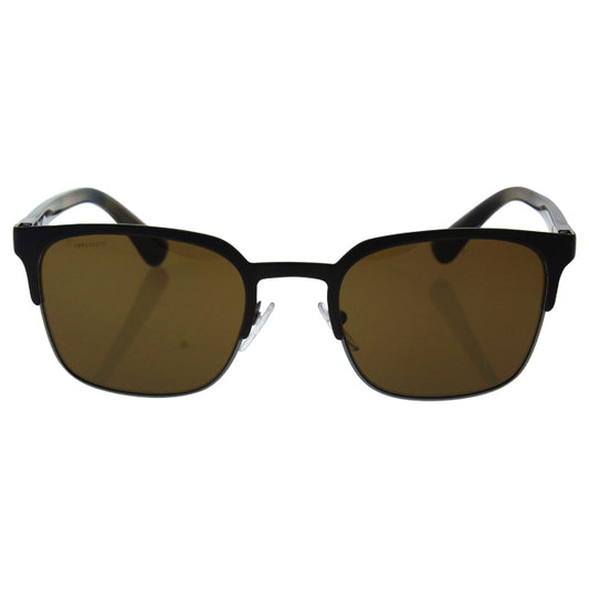 Prada SPR 61S U6C-5Y1 - Grey-Gunmental Brown Polarized by Prada for Men - 52-21-140 mm Sunglasses