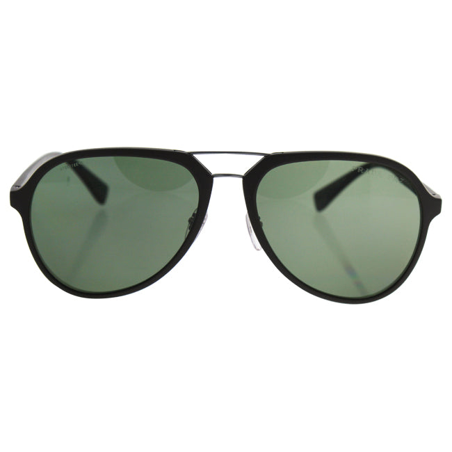 Prada SPS 05R UB0-5X1 - Brown Rubber-Green Polarized by Prada for Men - 58-17-135 mm Sunglasses
