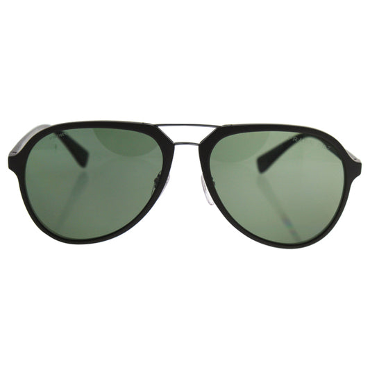 Prada SPS 05R UB0-5X1 - Brown Rubber-Green Polarized by Prada for Men - 58-17-135 mm Sunglasses
