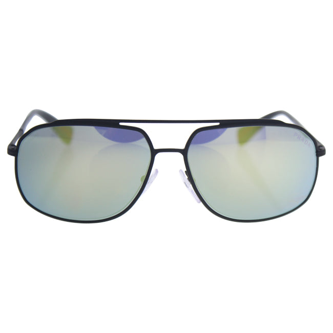Prada SPS 56R TIG-4J2 - Grey Rubber-Green by Prada for Men - 60-14-140 mm Sunglasses