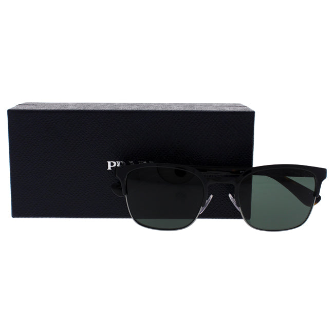 Prada SPR 61S 1AB-3O1 - Black Gunmetal-Grey Green by Prada for Men - 52-21-140 mm Sunglasses