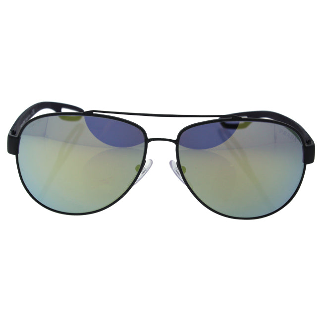 Prada SPS 55Q TIG-4J2 - Grey Rubber-Emerald Iridium by Prada for Men - 62-14-140 mm Sunglasses