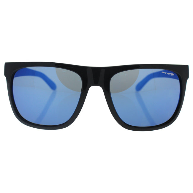 Arnette AN 4143 2225-55 Fire Drill - Gloss Black Gummy Blueberry-Blue by Arnette for Men - 59-15-135 mm Sunglasses