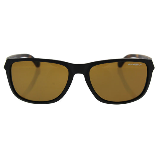 Arnette AN 4214 2314-83 Straight Cut - Matte Black-Brown Polarized by Arnette for Men - 58-17-145 mm Sunglasses