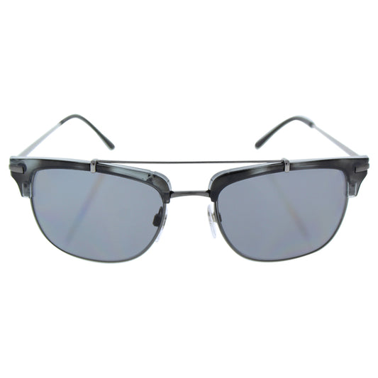 Burberry BE 4202Q 3533-T8 - Brushed Gunmetal-Dark Grey Polarized by Burberry for Men - 54-19-145 mm Sunglasses