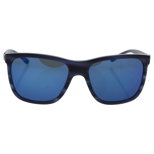 Bvlgari BV7027 5393-55 - Matte Striped Blue-Dark Blue by Bvlgari for Men - 57-17-140 mm Sunglasses
