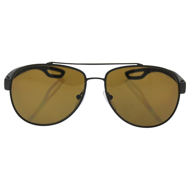 Prada SPS 55Q UEA-5Y1 - Brown Rubber-Brown Polarized by Prada for Men - 59-14-140 mm Sunglasses
