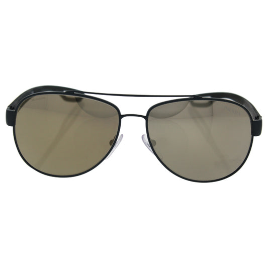 Prada SPS 55Q UFl-1C0 - Green Rubber-Light Brown Dark Gold by Prada for Men - 59-14-140 mm Sunglasses