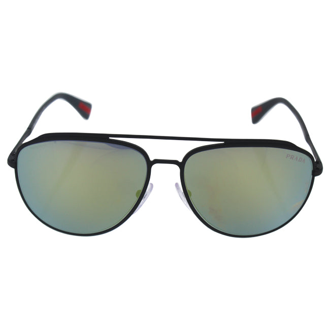 Prada SPS 55R TIG-4J2 - Grey Rubber-Green by Prada for Men - 59-14-140 mm Sunglasses