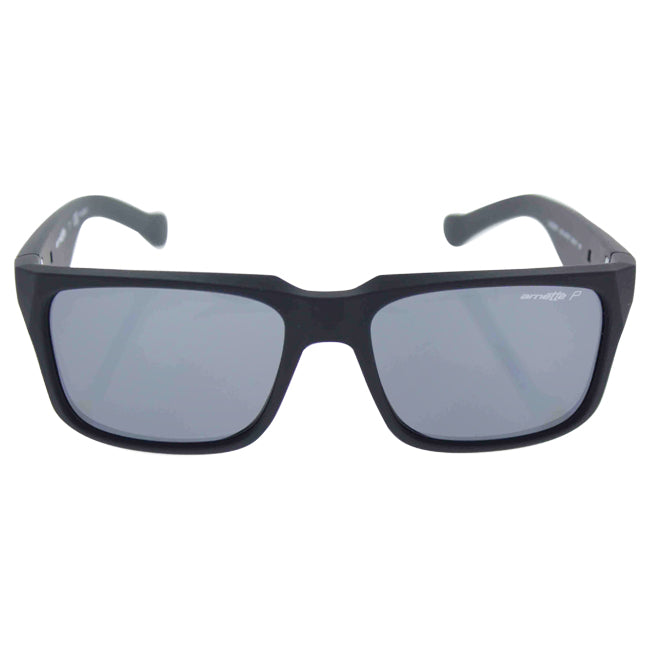 Arnette AN 4211 447-81 D Street - Fuzzy Black-Gray Polarized by Arnette for Men - 55-17-130 mm Sunglasses