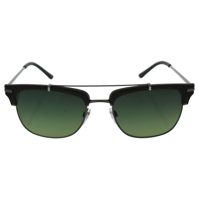 Burberry BE 4202-Q 3537-T4 - Brushed Gunmetal-Green Gradient Polarized by Burberry for Men - 54-19-145 mm Sunglasses