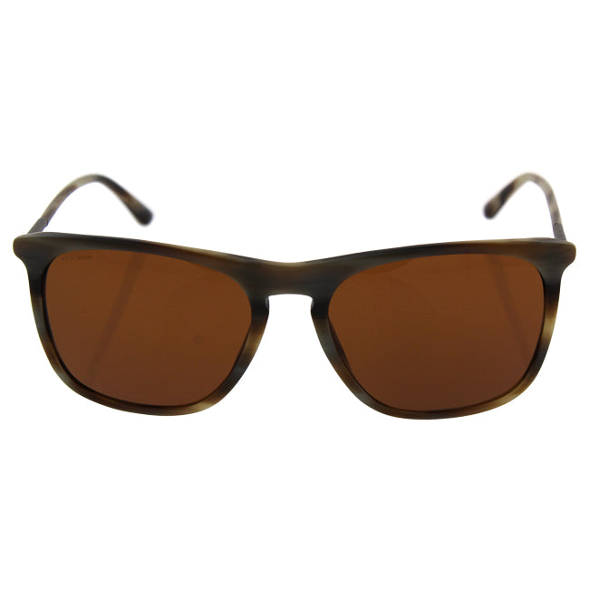 Giorgio Armani AR 8076 5494-73 Frames of Life - Matte Striped Beige-Brown by Giorgio Armani for Men - 55-17-145 mm Sunglasses