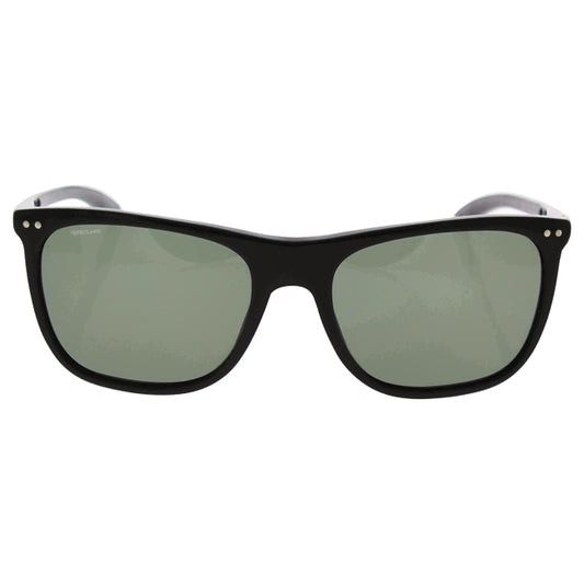 Giorgio Armani AR 8048Q 5017-9A - Black-Green Polarized by Giorgio Armani for Men - 55-18-145 mm Sunglasses