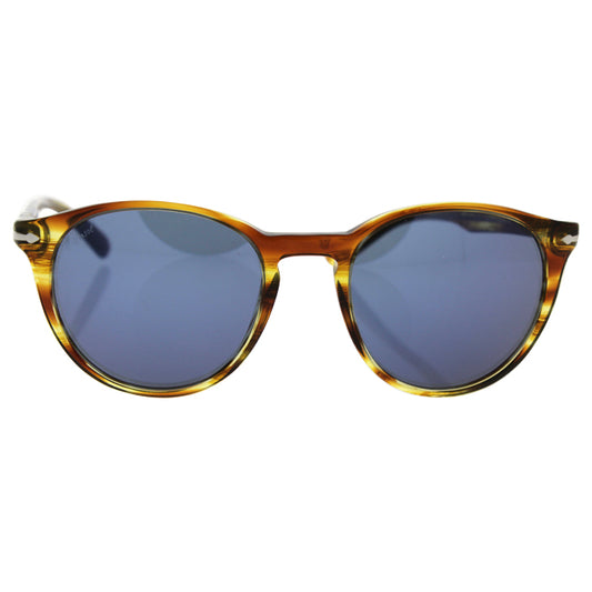 Persol PO3152S 9043-56 - Brown Striped Yellow-Blue by Persol for Men - 52-20-145 mm Sunglasses