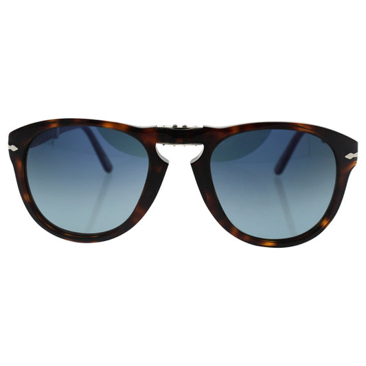 Persol PO714 24-S3 - Havana-Blue Faded Polarized by Persol for Men - 54-21-140 mm Sunglasses