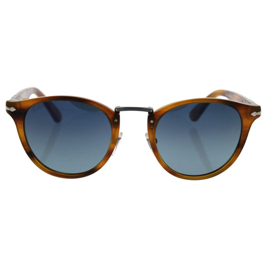 Persol PO3108S 960-S3 Typewriter Edition - Brown-Blue Polarized by Persol for Men - 49-22-145 mm Sunglasses